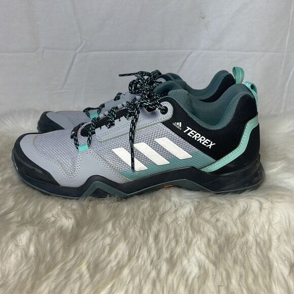 Adidas Terrex AX-3 GTX Halo NWOT Silver/Core Black/Acid Mint Outdoor Shoe Sz 8.5 - Picture 6 of 8